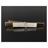 Slide ruler engineer tie clip