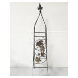 Vintage metal decorative yard trellis