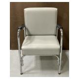 Vintage reclining vinyl beauty parlor salon chair