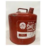 Vintage Eagle Sno Go jumbo gasoline can