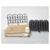 Plastic garden border pieces