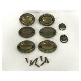 Lot of 8 vintage drawer pulls