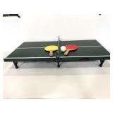 Mini tabletop ping pong travel game