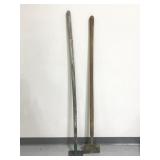 Vintage wooden handle Lawn edger and ho combo