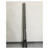 Vintage wooden handle yard hole digging tool