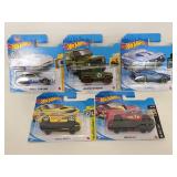 Five assorted HotWheels cars sealed