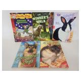 Five childrens books w/ animal characters