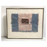 Original "Chameleon Dreams" framed lint paper art