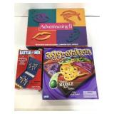 Three family game night board games