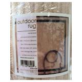 New outdoor neutral braid rug