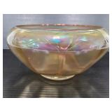 Vintage iridescent carnival glass bowl