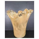 Large art glass vase