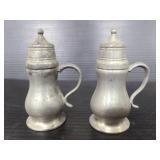 Antique pewter shakers