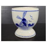 Vintage Holland Defts blue egg cup