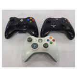 Three Xbox controllers no battery packs