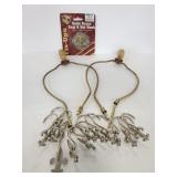 Lamp parts, shower hooks, and coat hook