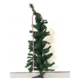 Skinny 41in Christmas tree and large candy cane