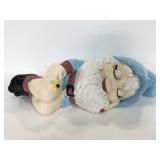 Ceramic painted sleeping garden gnome