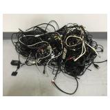 Box of assorted cables and other electronics