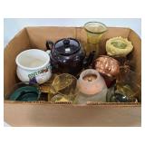 Box of assorted ceramic and glass items