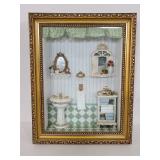 Shadow box bathroom wall art