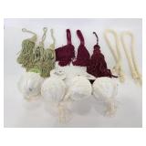 Curtain tie back tassels and four new ornaments