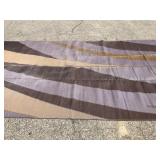 Large browns and purple outdoor RV mat