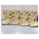 Four floral outdoor cushions