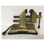 Brass work table vise