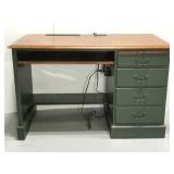Ethan Allen green/stained wood computer desk