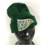 Green Michigan State youth beanie