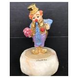 1993 Ron Lee clown limited figure on marble base