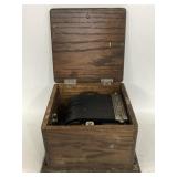 Antique hand crank telephone ringer generator