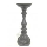 Gray pillar candle holder