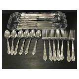 W.M.A Rogers stainless steel silverware set for 6