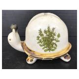Counterpoint ceramic turtle tape dispenser