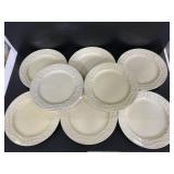 Titan Ware set of eight cherub dinner plates