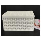 New with tag Decora S white storage basket