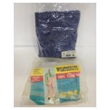 Two vintage vinyl rain coats