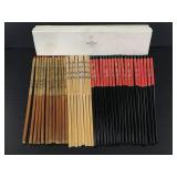 Lot of 20 pairs of assorted chopsticks