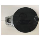 Black metal fuel door