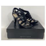 Nine West patent leather strappy heels size 8