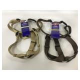 Pair of new large adjustable dog harnesses