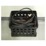 Crate of 2 pairs of industrial style jumper cables