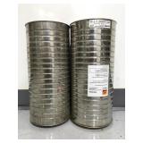 Two Fritz Werner industrial cans