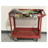 Tool cart with  (mostly welding) supplies