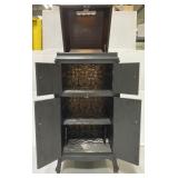 Handcrafted Victrola Wine Bar Cabinet