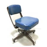 Vintage Burroughs Detroit industrial swivel chair