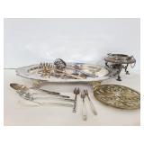 Tray, trivet, and serving utensils