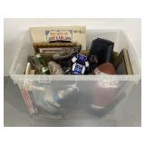 Large tote of assorted items